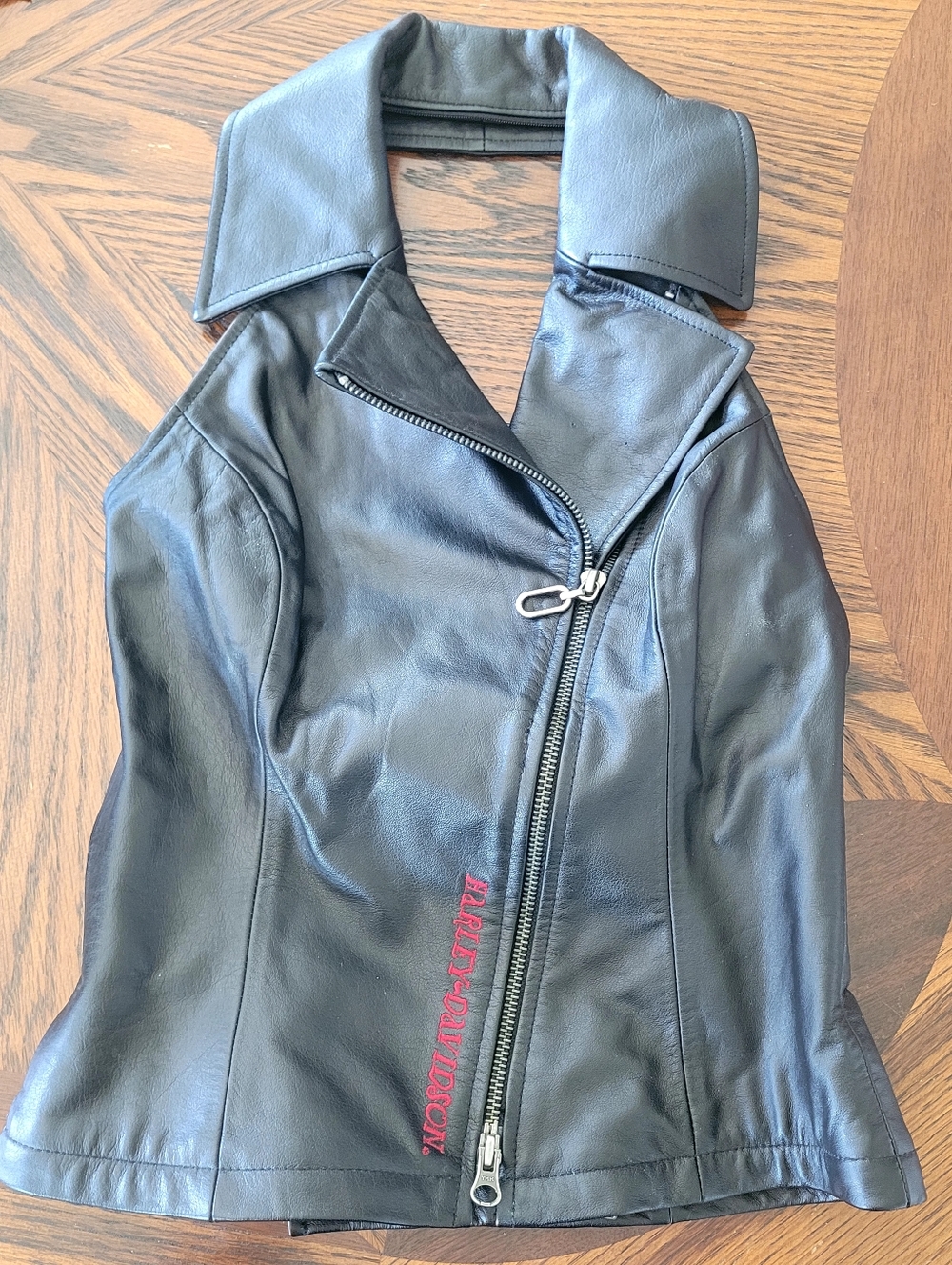 Harley Davidson Womens Leather Halter Top.